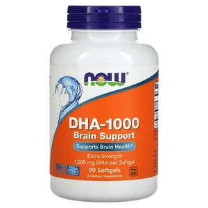 DHA-1000 Brain Support, Extra Strength, 1,000 mg, 90 Softgels - Picture 1 of 3