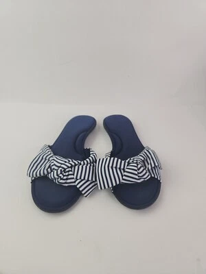 Sandálias de cadarço Alex Marie azul e branco tamanho 9.  - Imagem 1 de 4