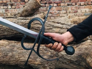 Spanish Medieval Rapier Sword Historical Hand forged Sword with Leather Sheath - Picture 1 of 19