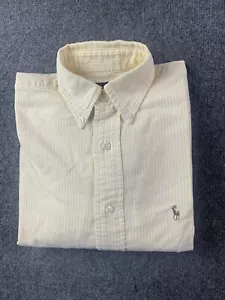 Camisa pony Ralph Lauren 100 % algodón Oxford carne talla 2 para mujer - Imagen 1 de 12