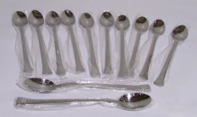 Juego de 8 cucharas de té heladas antiguas con cuentas plateadas Towle Plaversmiths nuevas Foto 1 de 4