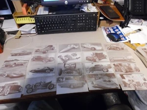 50's HOT RODS & UNIQUE AUTO RESTERATION ARCADE CARDS 20 DIFFERENT POST CARD SIZE - Picture 1 of 4