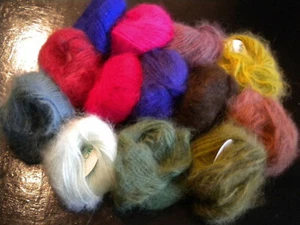 Angora, 20g , Langhaar, 100% + 95%, 5% Schurwolle, Vintage - Bild 1 von 4