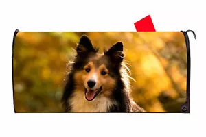 Shetland Sheepdog Sheltie Vinyl Magnetic Mailbox Cover Made in the USA - Picture 1 of 1