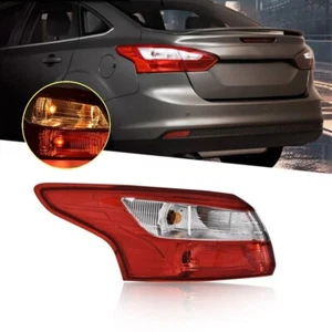 For Ford Focus Sedan 2012-2014 Outer Tail Light Rear Lamp w/Bulbs Driver Side - Picture 1 of 10