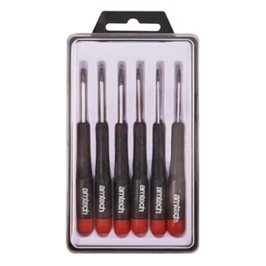 TORX STAR PRECISION SCREWDRIVER 6pcs SET T5 T6 T7 T8 T9 T10 L0530 AMTECH NEW BOX - Picture 1 of 6