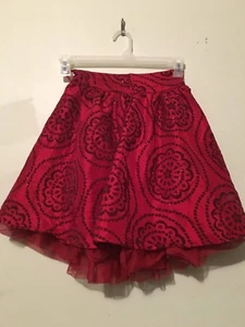 THE CHILDREN'S PLACE Red Girls Kids Flare Skirt Holiday Size 6X/7 - Picture 1 of 2