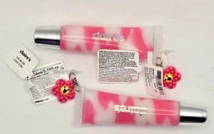 CLAIRE"S Wild Cherry Super Cute Lip Gloss Squeezies With Charm 14 ml lot of 2 - Picture 1 of 1