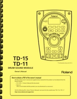 Roland TD-15 TD-11 Drum Sound Modul Bedienungsanleitung - Bild 1 von 4