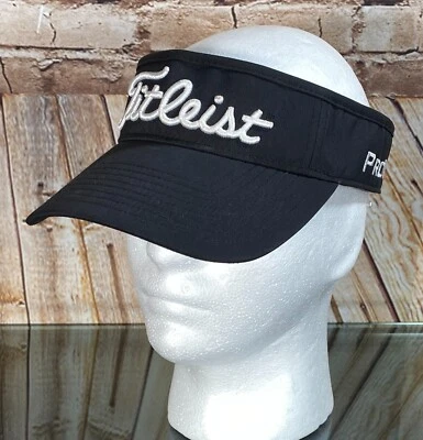 TITLEIST Foot Joy FJ Pro V1 Negro/Blanco Visera de Golf Gorra Ajustable Bordada Foto 1 de 4