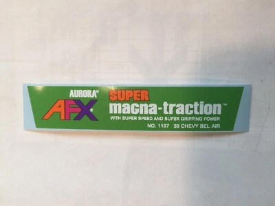 1 (UNO) Calcomanía Cubo Aurora AFX Super Magnatraction. Precortado, vinilo (repop) Foto 1 de 3