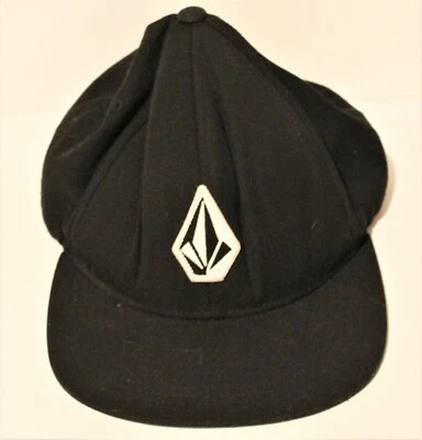 Volcom Vintage Ball Cap Hat Black Adjustable Wool Blend Embroidered  - Image 1 of 4