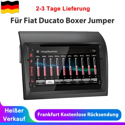 Für Fiat Ducato Peugeot Boxer 06-2015 CD DVD Autoradio GPS Navi BT RDS SWC USB - Bild 1 von 4