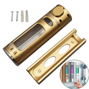 400ml Bathroom Wall Mounted Hand-Pressed Soap Dispenser ABS Golden - Picture 1 of 18