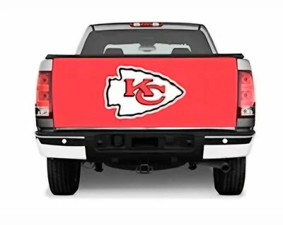 Kansas City Chiefs NFL Fabric 5x2.3 Ft Tailgate Cover - Image 1 of 3