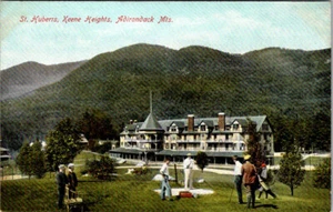 ADIRONDACK MOUNTAINS, NUEVA YORK - GOLF EN ST. HUBERTS, POSTAL DE KEENE HEIGHTS - Imagen 1 de 2