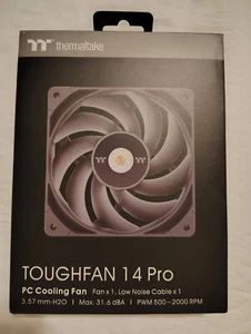Thermaltake TOUGHFAN 14 Pro. 140mm Case Fan - Black - Afbeelding 1 van 5