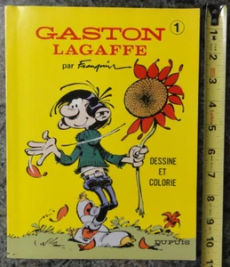 Gaston Lagaffe Malbuch 1979 französisches Hardcover Dupuis neuwertig - Bild 1 von 14