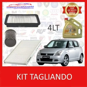 KIT TAGLIANDO 3 FILTRI + 4LT OLIO CASTROL 5W30 SUZUKI SWIFT 1.3 / 1.3 4X4 - Picture 1 of 3