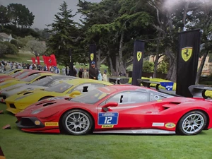 Ferrari  Race cars framed photo 18x26 - Picture 1 of 2