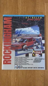 Mark Martin signed 1989 AC Delco 500 Programm 1st Win Vintage NASCAR handsigniert  - Bild 1 von 1