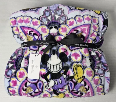 Vera Bradley Plush Disney Mickey's Sweet Treats Throw Blanket 50"x80" - Image 1 of 4
