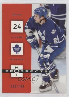 Fleer Hot Prospects Red Hot 2005-06/100 Bryan McCabe #94 Foto 1 de 2