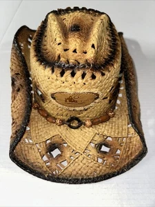 SOM HER MEXICO WESTERN COWGIRL COWBOY STRAW LIGHT WEIGHT HAT Medium - Picture 1 of 9