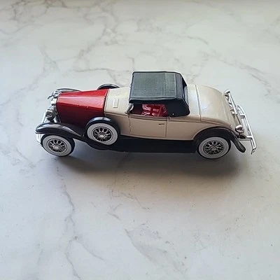 SOLIDO #4156 DUESENBERG J Tan, RED AND BLACK MADE FRANCE DIECAST Toy Car  - Image 1 of 4