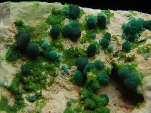 DUFTITE & ROSASITE ---- SPAIN - Andalusia - Almeria - Sierra de Gádor /pm179 - Picture 1 of 15