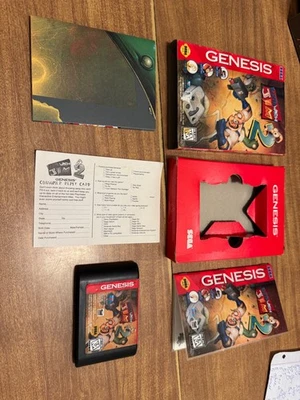 Earthworm Jim 2 Sega Genesis EWJ II 100% CIB videojuego completo con póster + reg Foto 1 de 4
