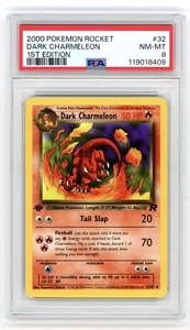 Dark Charmeleon #32 1st Edition Team Rocket 2000 Pokémon PSA 8 - Picture 1 of 2