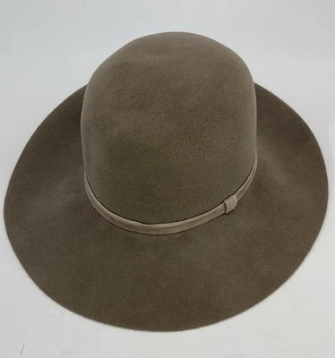 Sombrero Clyde Hecho a Mano en Nueva York 100% Fieltro Angora Color Crudo Foto 1 de 4