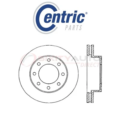 Centric Drilled & Slotted Disc Brake Rotor for 2003-2008 GMC Savana 3500 vr Foto 1 de 4
