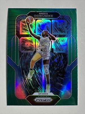 2022 Panini Prizm WNBA Far Out Green Prizm #6 Nneka Ogwumike Los Angeles Sparks - Image 1 of 2