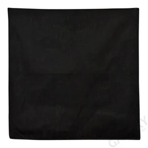 Solid Black Bandana / Solid Black Color Flag Bandanna - Picture 1 of 1