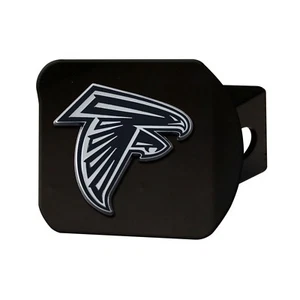 Fanmats NFL Atlanta Falcons 3D Chrome on Black Metal Hitch Cover - Picture 1 of 1