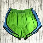 Nike Dri Fit Woman’s Lined Running Athletic Shorts Green Blue Size Small S