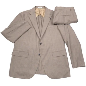 $1795 Boglioli Oatmeal Melange Slim Fit Wool Suit Mens Size US 44R (Italy 54R) - Picture 1 of 16