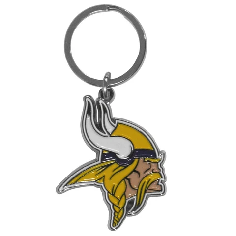 Minnesota Vikings Enameled Logo Metal Key Chain NFL Football Cover
