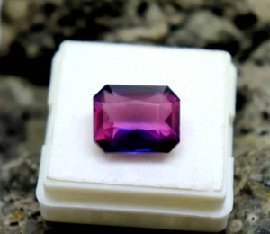 Natural Tanzanite From Tanzania Tanzanite AAA Emerald Cut 11ct Certified Stone - Picture 1 of 8