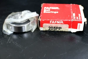 FAFNIR 205PP Single Row Radial Ball Bearing  25 mm ID x 52 mm OD NOS NEW - Picture 1 of 2