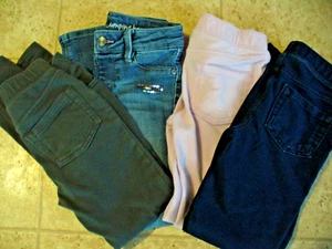 Lot of 4 Kohl's Jumping Beans Girls Size 7 Jegging Skinny Jean Stretchable - Picture 1 of 6