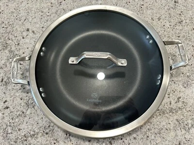 Calphalon SIGNATURE Non-Stick Anodized Aluminum 12" Pan 1382 W/ Glass Lid Great! - Image 1 of 4