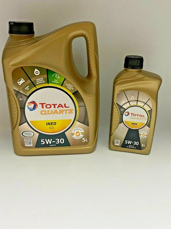 6 LT LITRI OLIO MOTORE TOTAL QUARTZ 5W30 INEO ECS ACEA C2 TOYOTA CITROEN PEUGEOT