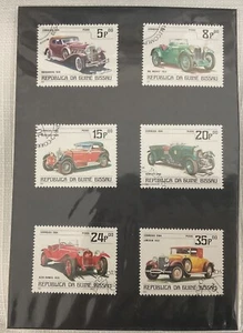 6 Stamps GUINEA BISSAU 1984 CTO VTG Cars MG Lincoln AlfaRomeo Bentley Mercedes - Picture 1 of 8