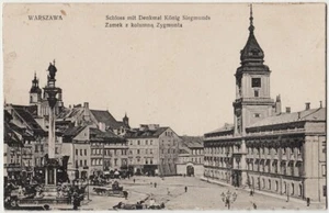 1924 Polonia WARSZAWA Zamek z kolumna Zygmunta VARSOVIA Castillo con Columna de Segismundo - Imagen 1 de 2