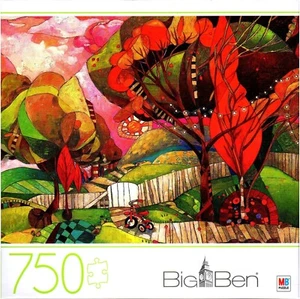 Big Ben 750 Piece Jigsaw Puzzle *Big Backyard* by Milton Bradley - Picture 1 of 2