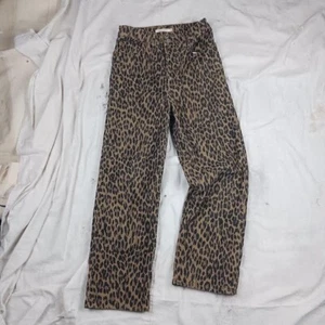 Levi's Big E Ribcage Leopard Print Corduroy Pants Size Medium - Picture 1 of 10