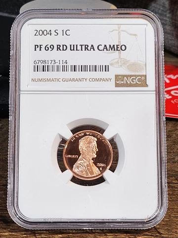 2004 S Lincoln 1c, NGC Certified PF 69 UCAM RD, 114 Cover